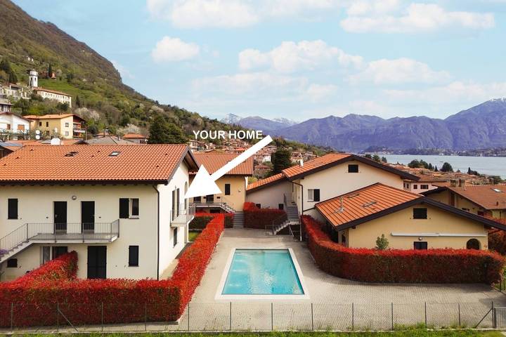 Appartamento per 5 persone, con panorama e giardino nonché vista lago a Lenno (Italia)