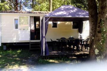 Mobil home pour 5 personnes, avec terrasse à Saint-Jean-de-Valériscle