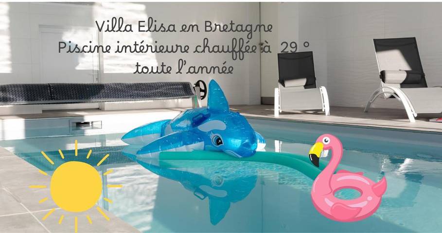 Location de vacances pour 6 personnes, avec jardin ainsi que vue et piscine, animaux acceptés à Sibiril