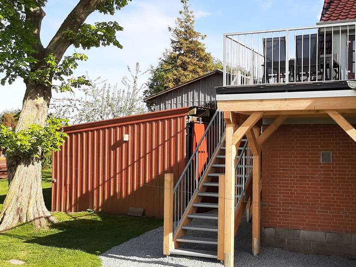 Ferienwohnung für 5 Personen, mit Balkon und Garten sowie Ausblick in Gelting - 2