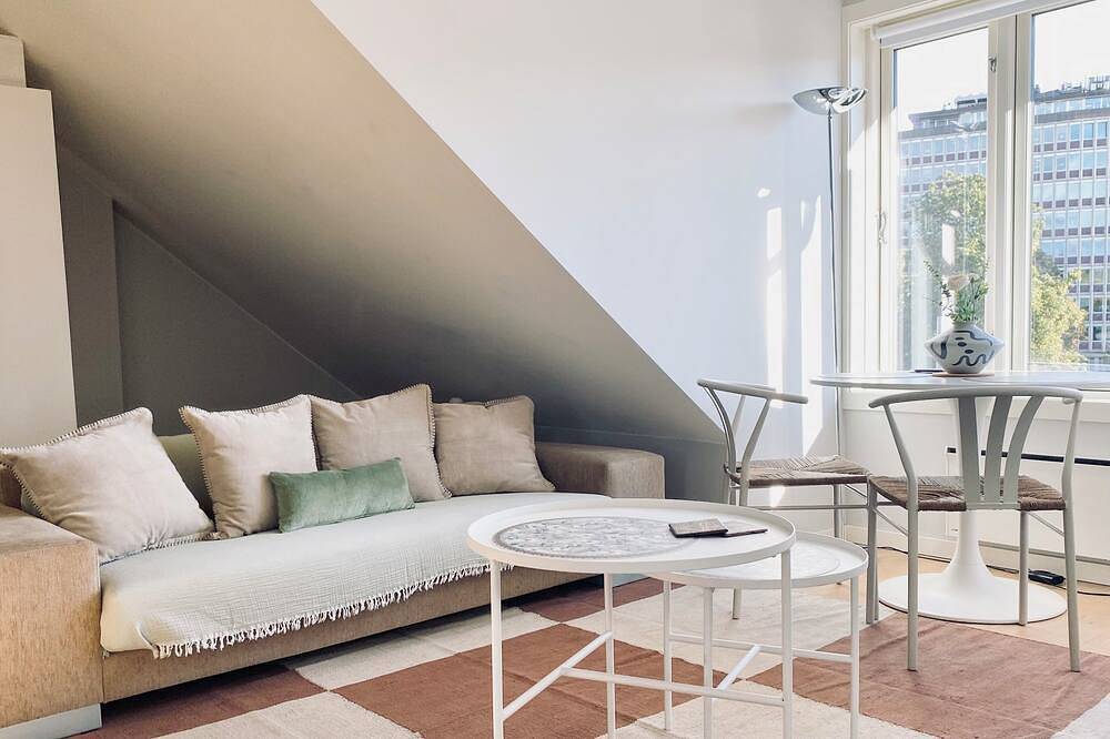 Appartement entier, Appartement Studio raffiné et idéalement situé in Frogner, Oslo métropole