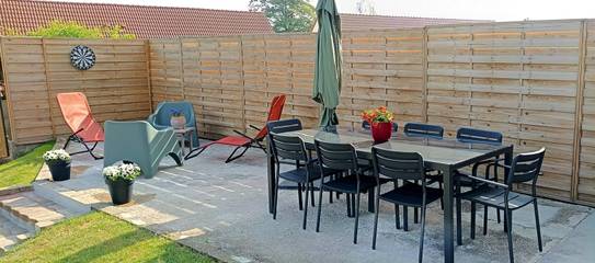 Gîte pour 8 personnes, avec terrasse ainsi que jacuzzi et jardin dans le Pas-de-Calais