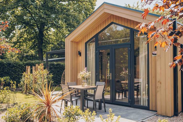 Lodge voor 2 personen, met tuin op de Veluwe