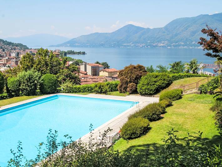 Ferienwohnung für 3 Personen, mit Garten und Terrasse sowie Seeblick in Comune di Luino