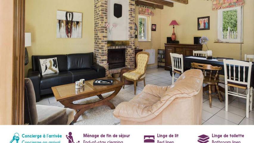 Gîte pour 9 personnes, avec jardin, animaux acceptés dans Plage Kerler Fouesnant - 2