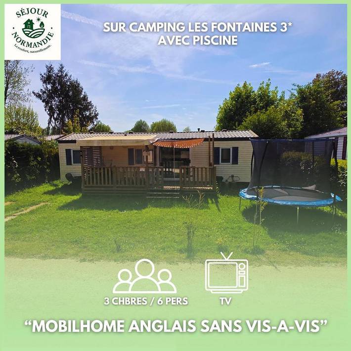 Camping pour 6 personnes, avec jardin et piscine, animaux acceptés