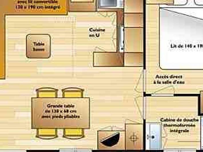 Camping pour 6 personnes, avec bassin pour enfant en Auvergne - 3