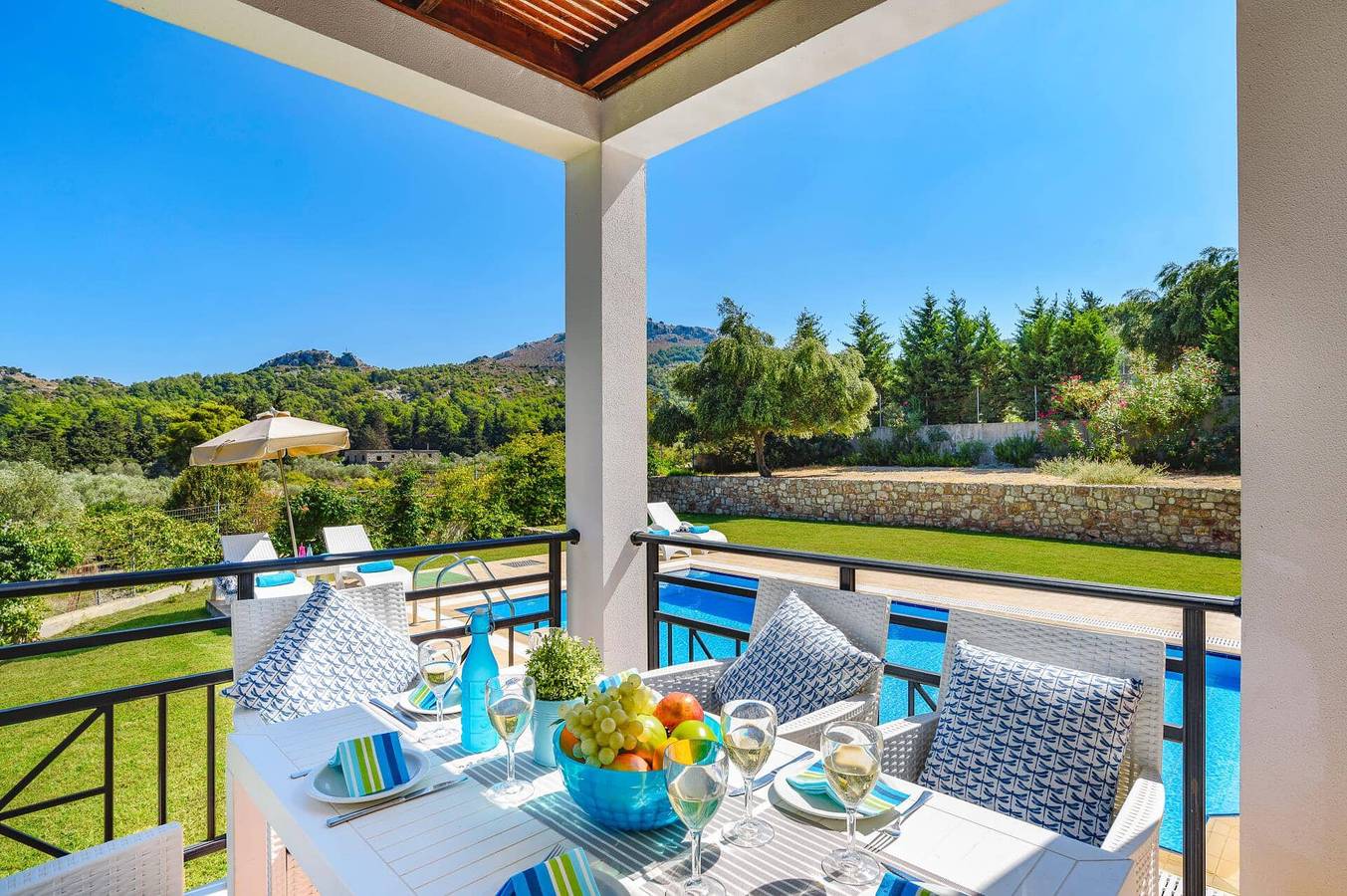 Villa für 6 Personen mit Garten in Kolympia, Rhodos