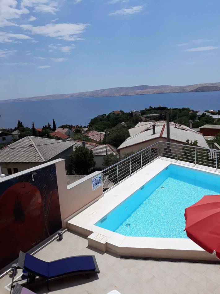 Ferienwohnung für 5 Personen, mit Garten in Karlobag