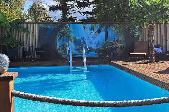 Ferienwohnung für 4 Personen, mit Terrasse und Garten sowie Pool in Friesoythe