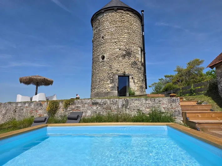 Maison de vacances pour 4 personnes, avec piscine ainsi que vue et jardin - 1