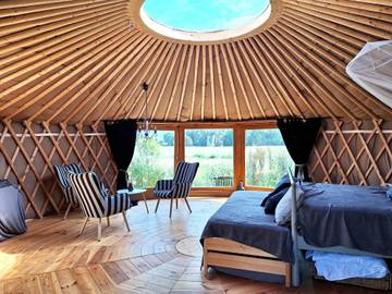 Luxus-Zelt für 3 Personen, mit Garten und Terrasse in Kröpelin