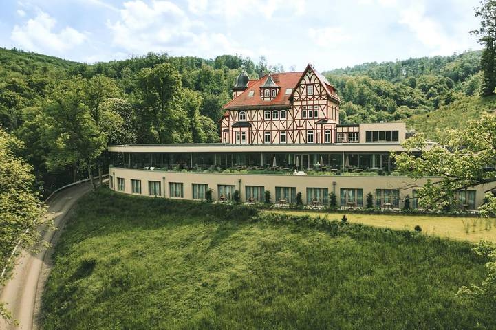 Hotel, mit Terrasse und Sauna sowie Ausblick