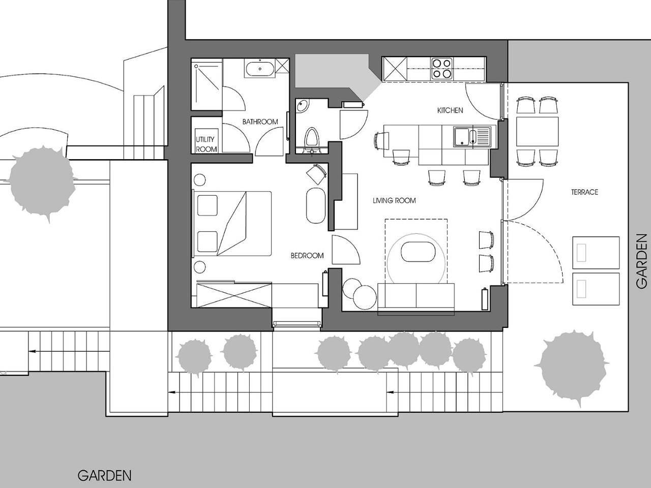 Ganze Wohnung, Gîte Au26 côté jardin-côté cour in Lüttich, Lüttich und Umgebung