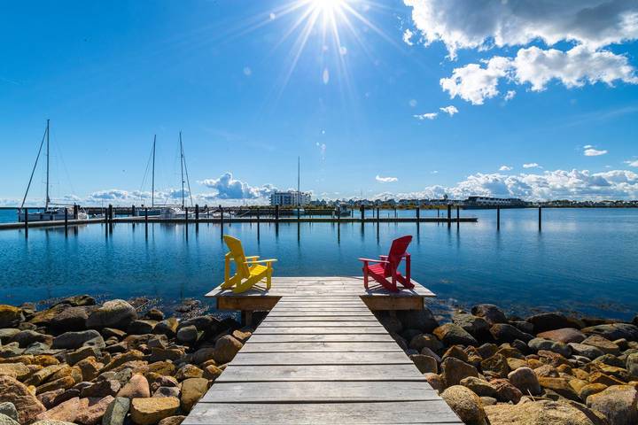Ferienhaus mit Meerblick für 4 Personen, mit Garten und Sauna in Schlei