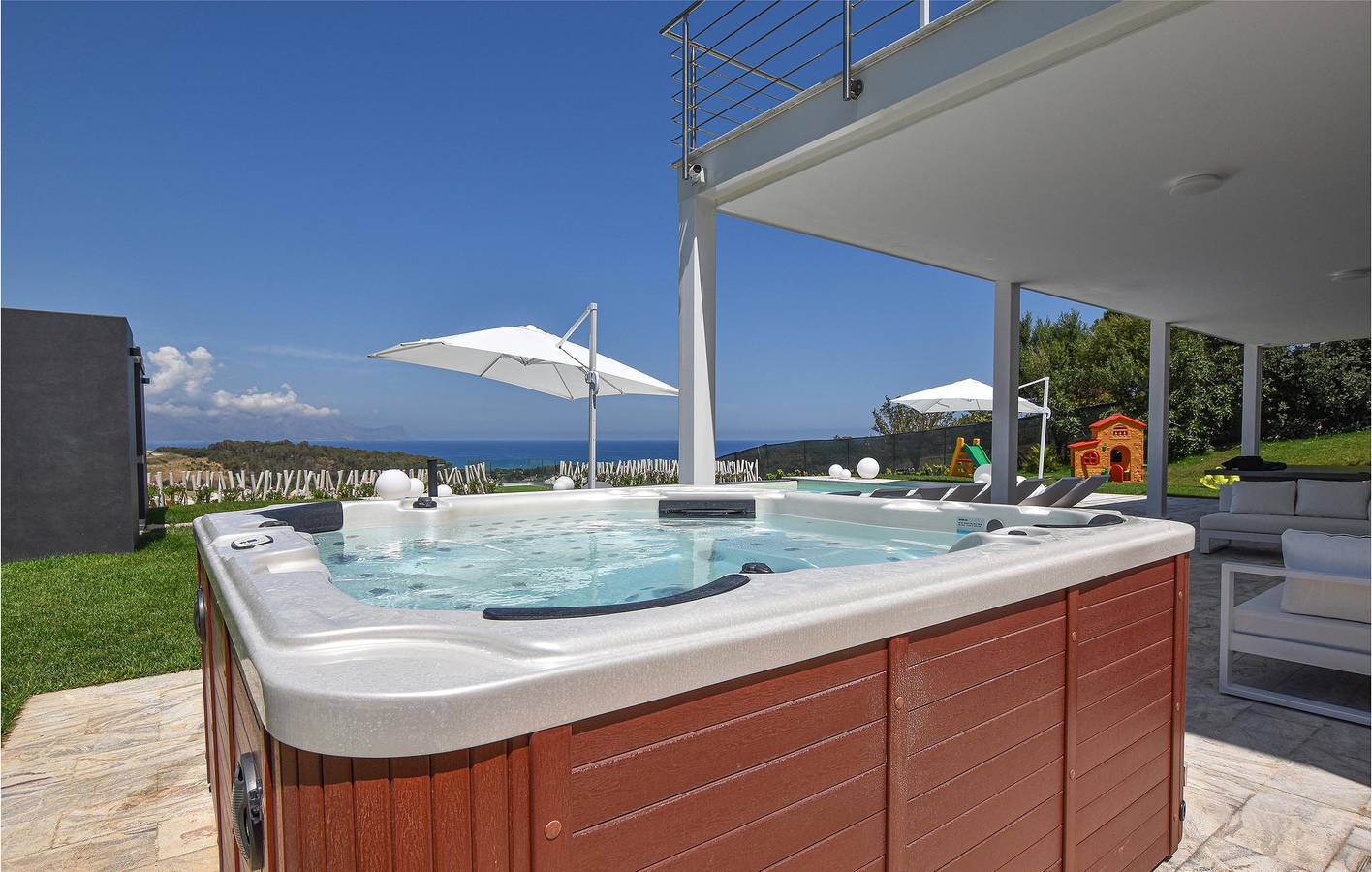 Balestrate Beach Apartment mit Pool und Terrasse in Partinico, Palermo Provinz
