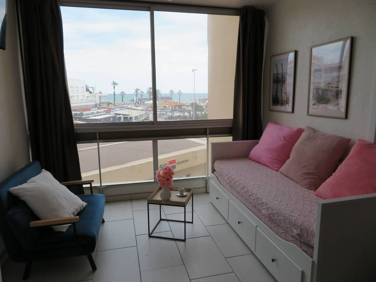 Ganze Wohnung, Ferienwohnung für 2 Personen mit Ausblick in Saint-Cyprien-Plage, Saint-Cyprien