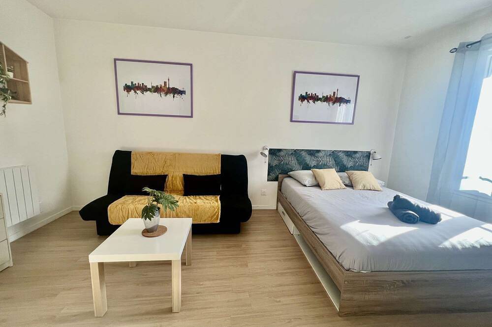 Entire apartment, Spacious studio 2/4 pers. + sofa | Ideal for business & weekends in Châtellerault, Vienne
