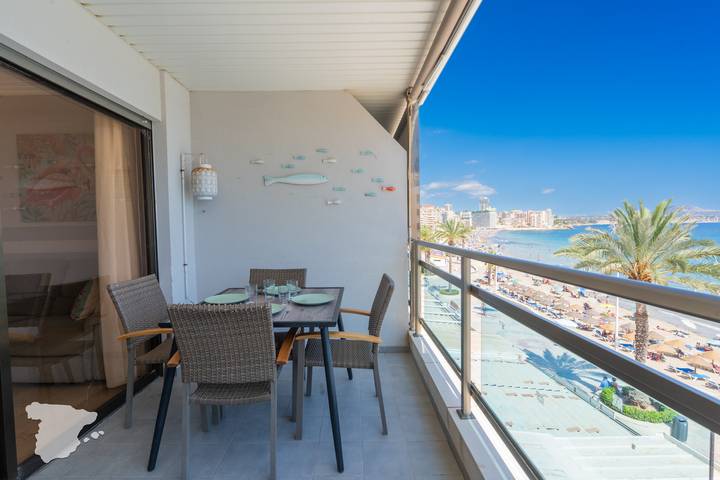 Ferienwohnung für 4 Personen, mit Balkon und Pool sowie Meerblick, mit Haustier an der Costa Blanca - 3