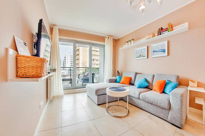Ferienwohnung für 4 Personen, mit Balkon und Pool sowie Sauna in Międzyzdroje