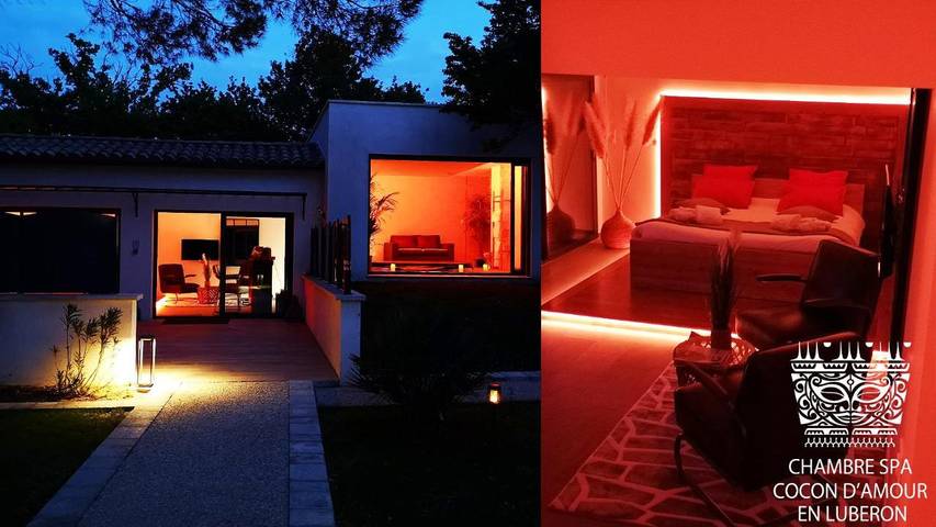 Chambre d’hôte pour 2 personnes, avec terrasse ainsi que jacuzzi et jardin à Lagnes - 2