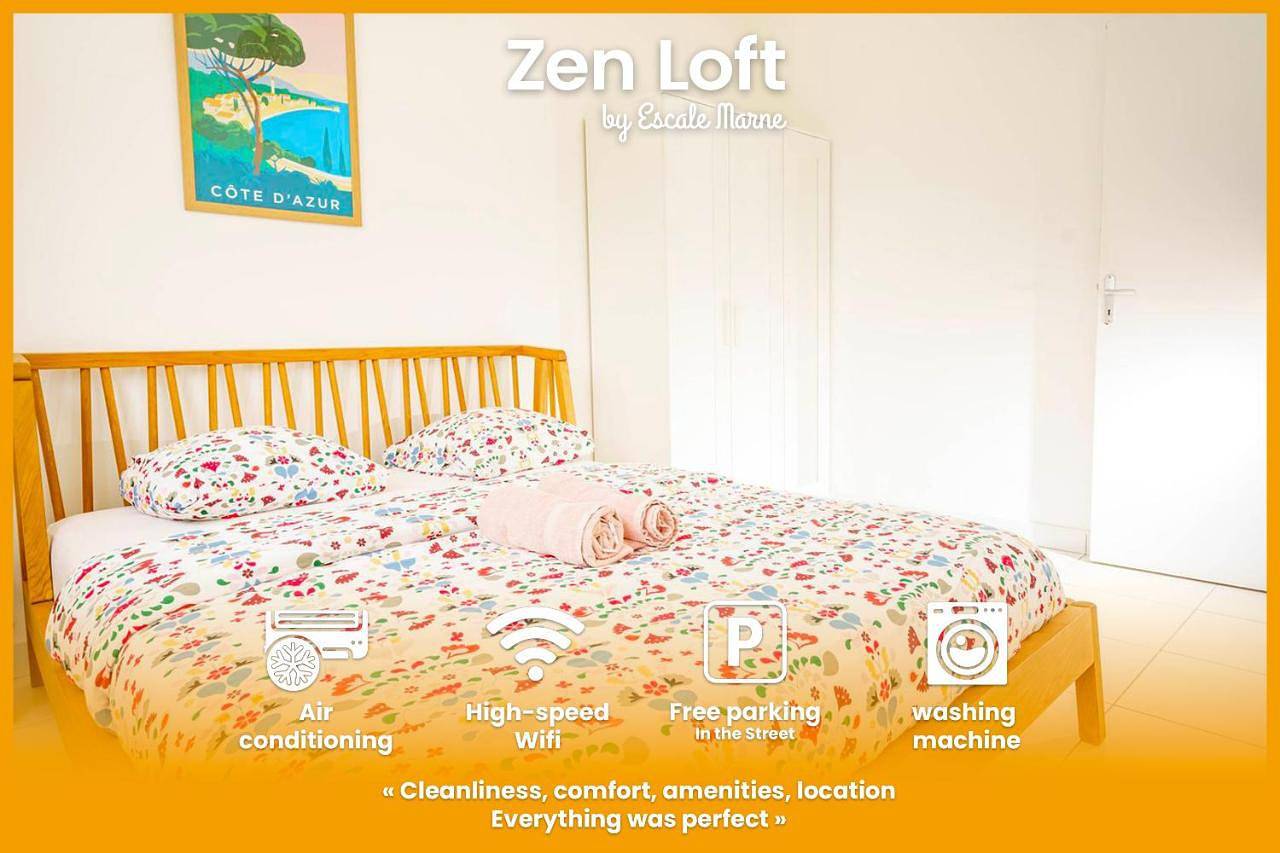 Appartement entier, Escale-marne fr - Zen Loft - Ac - Climatisation - Parking Gratuit - 101 in Maisons-Alfort, Val-de-Marne