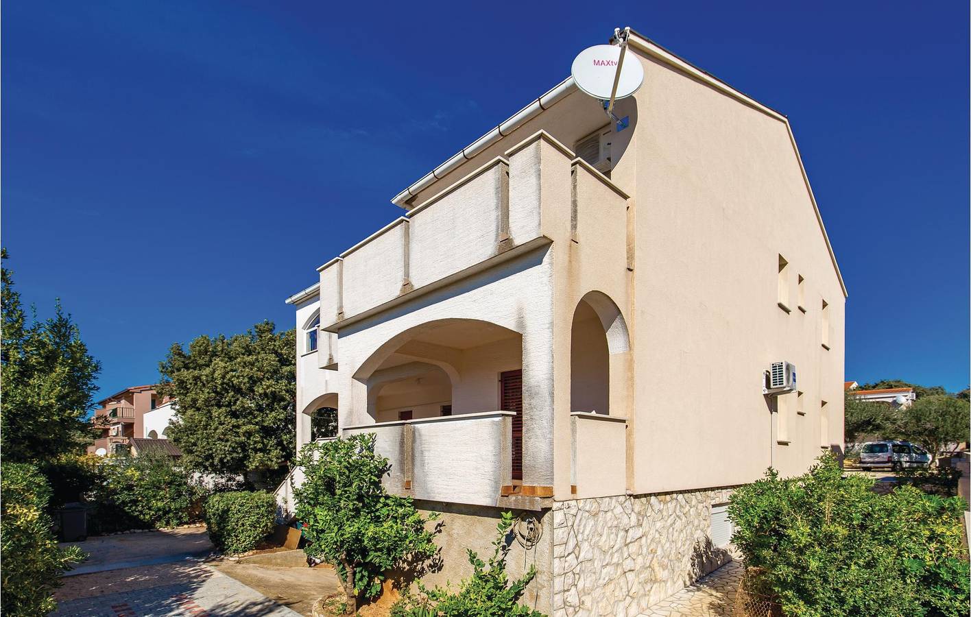 Apartamento vacacional entero, Apartamento de vacaciones para 3 personas con terraza in Mandre, Pag