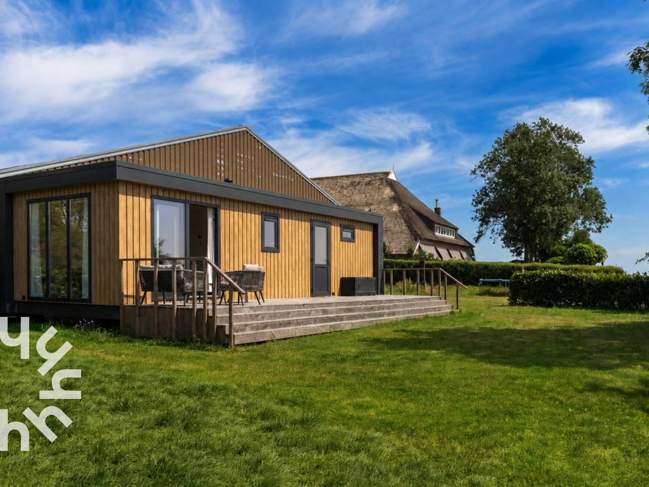 Modernes chalet für 4 Personen mit Veranda und Klimaanlage in Blokzijl in Blokzijl, Nationalpark Weerribben-Wieden