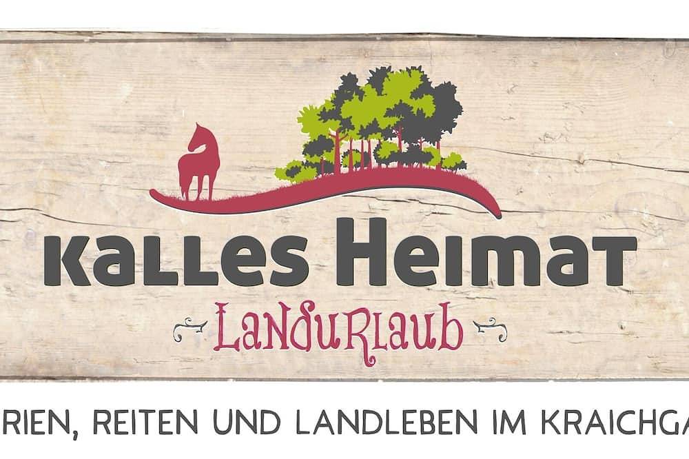 Appartamento intero, Kalles Patria vacanza, passeggiate a cavallo e il paese vive in Kraichgau in Reichartshausen, Kraichgau