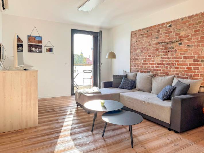Ferienwohnung für 5 Personen, mit Balkon und Ausblick in Barth - 3