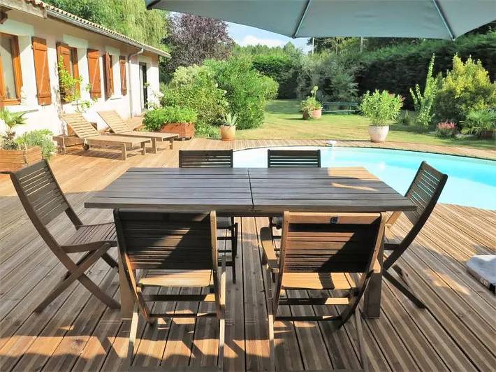Maison de vacances pour 6 personnes, avec piscine et terrasse à Vendays-Montalivet