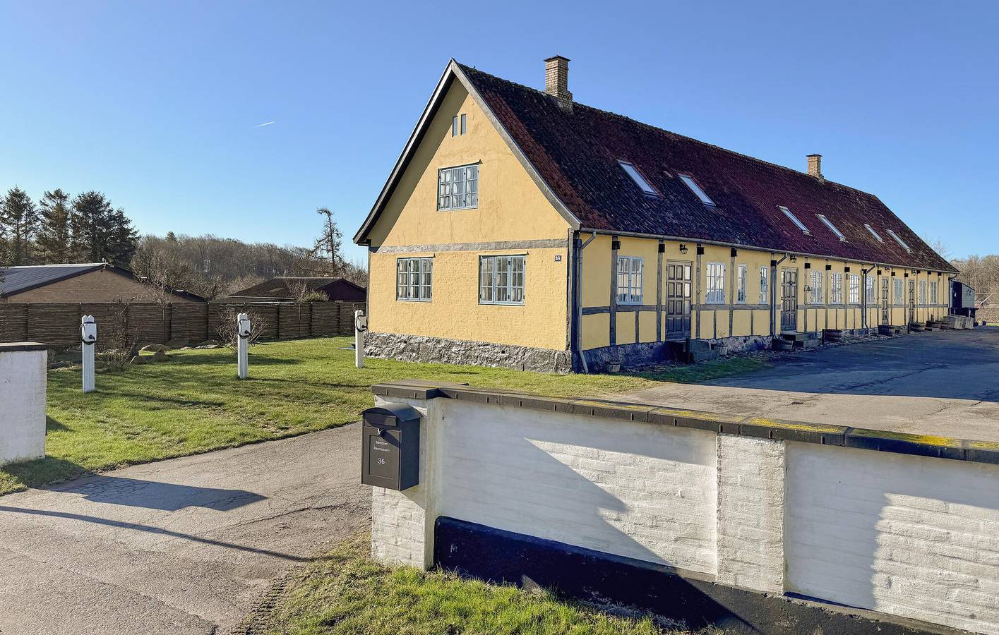 Feriehus for 24 personer med have in Rø, Gudhjem