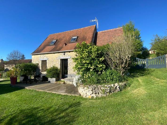 Maison de vacances pour 2 personnes, avec terrasse ainsi que vue et piscine