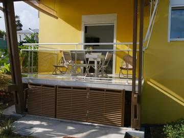Bungalow pour 4 personnes, avec terrasse en Guadeloupe