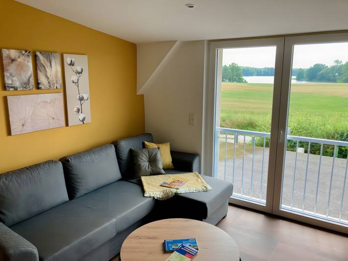 Apartament wakacyjny dla 4 osób, z ogród i widok na jezioro w Płaskowyż Barnim