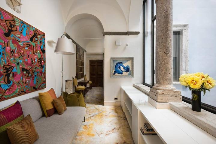 Attico per 6 persone, con Balcone e Terrazza nonché Sauna in Pantheon (Roma)