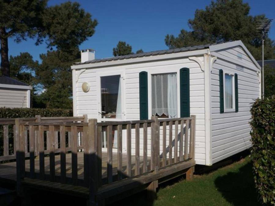 Camping de la Plage - Mobilhome 2 personnes - Mobil-home Confort - 1 chambre - 16m² in Fermanville, Région de Cherbourg