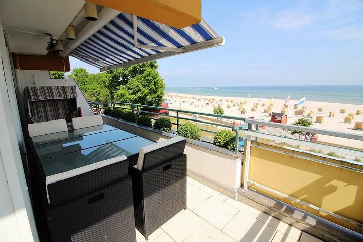 Ferienwohnung mit Meerblick für 4 Personen, mit Balkon und Sauna in Grömitz