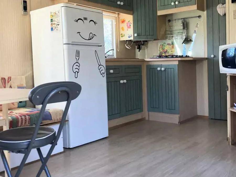 Camping maeva Escapades l'Emeraude du Verdon - Mobilheim 4 personen - Cottage Retro 3 Zimmer 4 Personen Klimatisiert + Tv in Aups, Brignoles Region