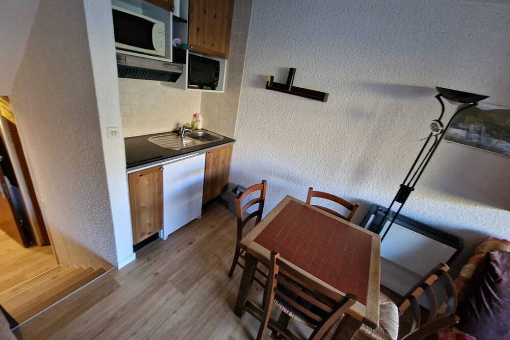 Geheel appartement, U start met uw skis vanaf de residence. Op de pisten. Volle zon op de terras in Les Menuires, Saint-Martin-de-Belleville