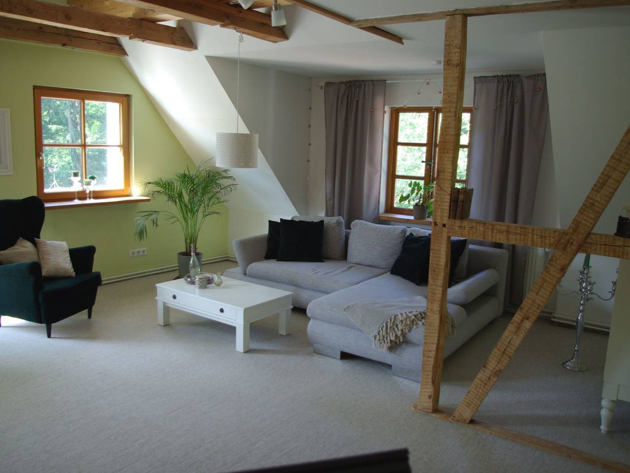 Ganze Wohnung, Große Ferienwohnung in Bleckede mit Großem Balkon in Bleckede, Elbtalaue