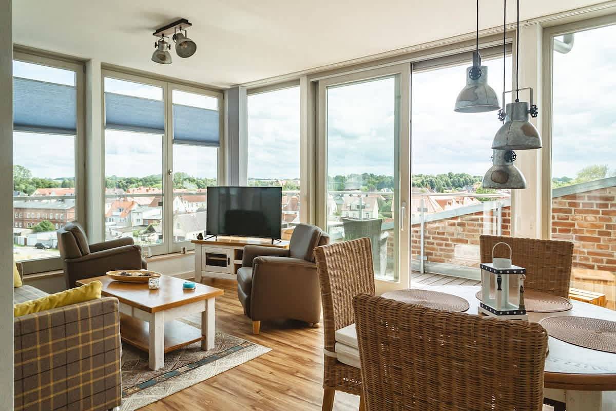Ganze Wohnung, Ferienwohnung für 4 Personen mit Balkon/Terrasse in Barth, Vorpommern