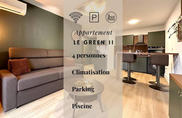 Gîte pour 4 personnes, avec balcon ainsi que vue et piscine à Juvignac