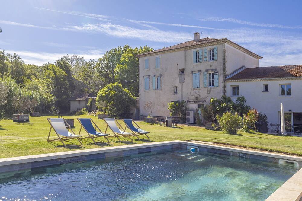 Villa des Cieux, ein gemütliches Ferienhaus mit privatem Pool in der Provence für 8 Personen in Althen-des-Paluds, Vaucluse