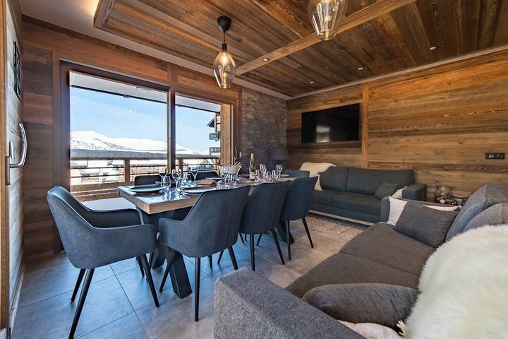 Gîte pour 8 personnes, avec balcon, adapté aux familles à Valmeinier - 2