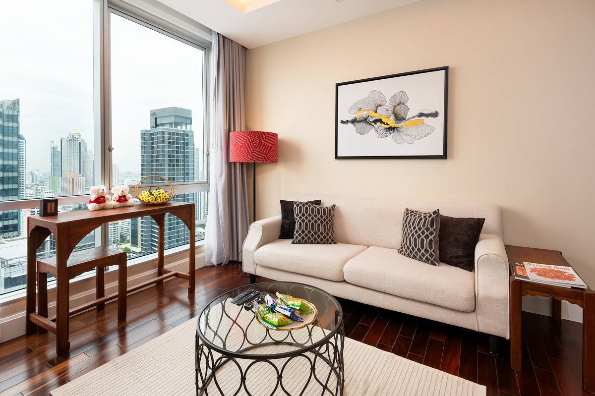 Apartamento entero, Skyvillas panorámicas de 2 habitaciones con servicios in Bangkok, Tailandia
