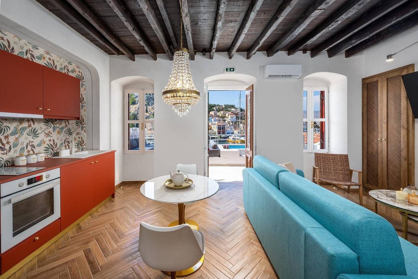 Villa für 3 Personen mit Terrasse in Ano Symi, Rhodos