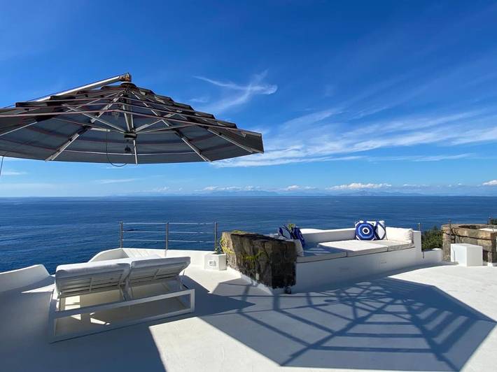 Villa per 8 persone, con piscina e giardino nonché panorama in Forio