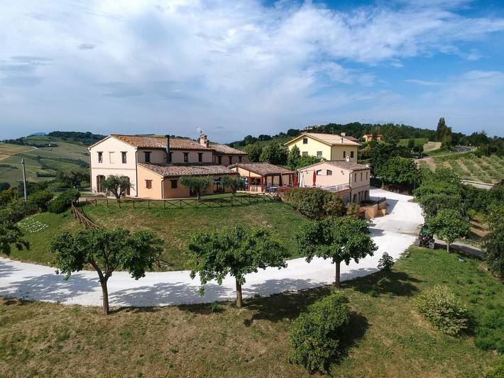 Appartamento intero, Casale nelle Marche con piscina e vini Verdicchio in Montecarotto, Provincia di Ancona