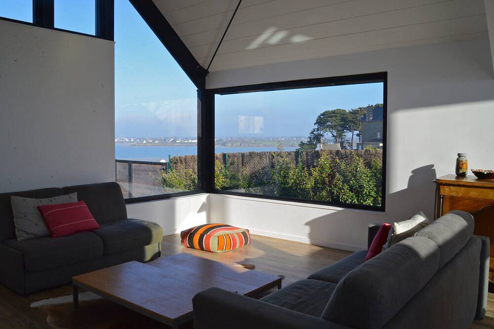 Architect house 2013 full sea view, feet in the water in Saint-Jacut-de-la-Mer, Dinan region